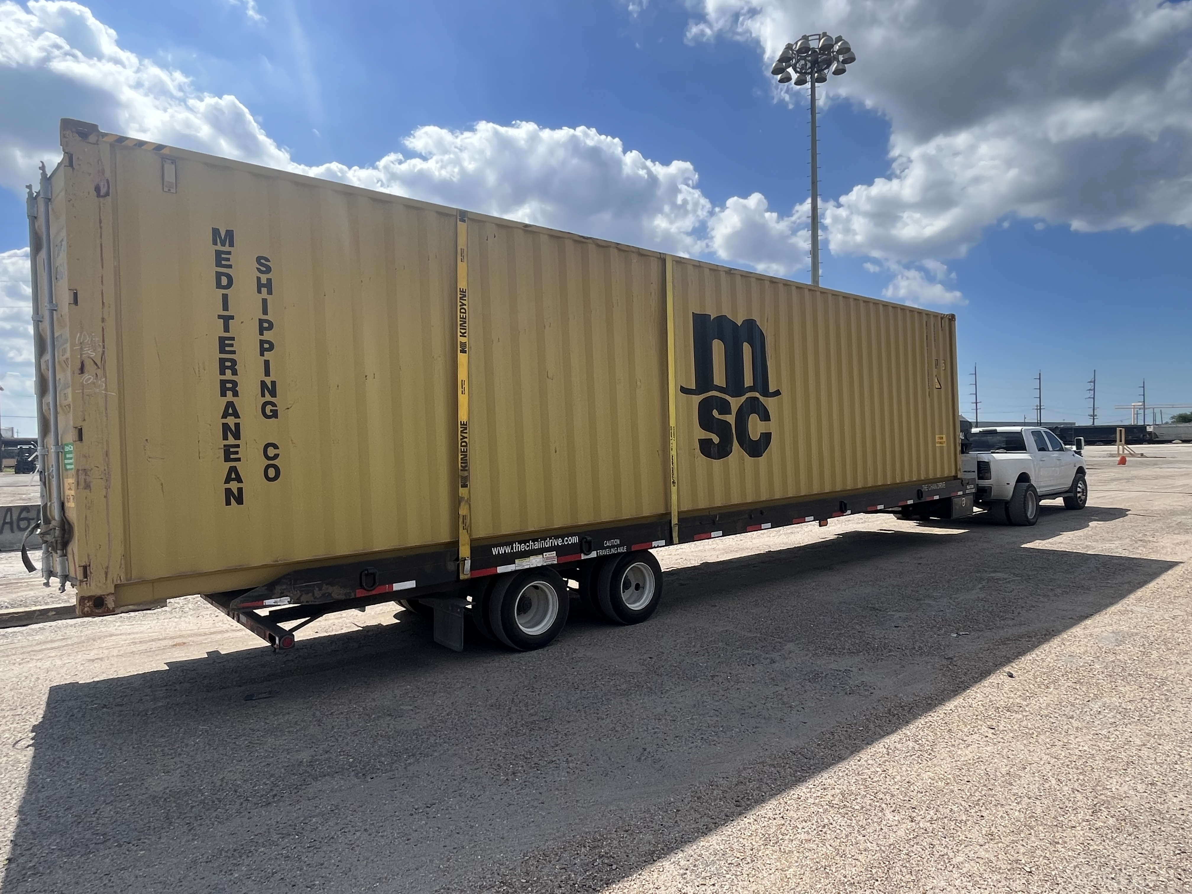 Shipping containers in inventory at our yard